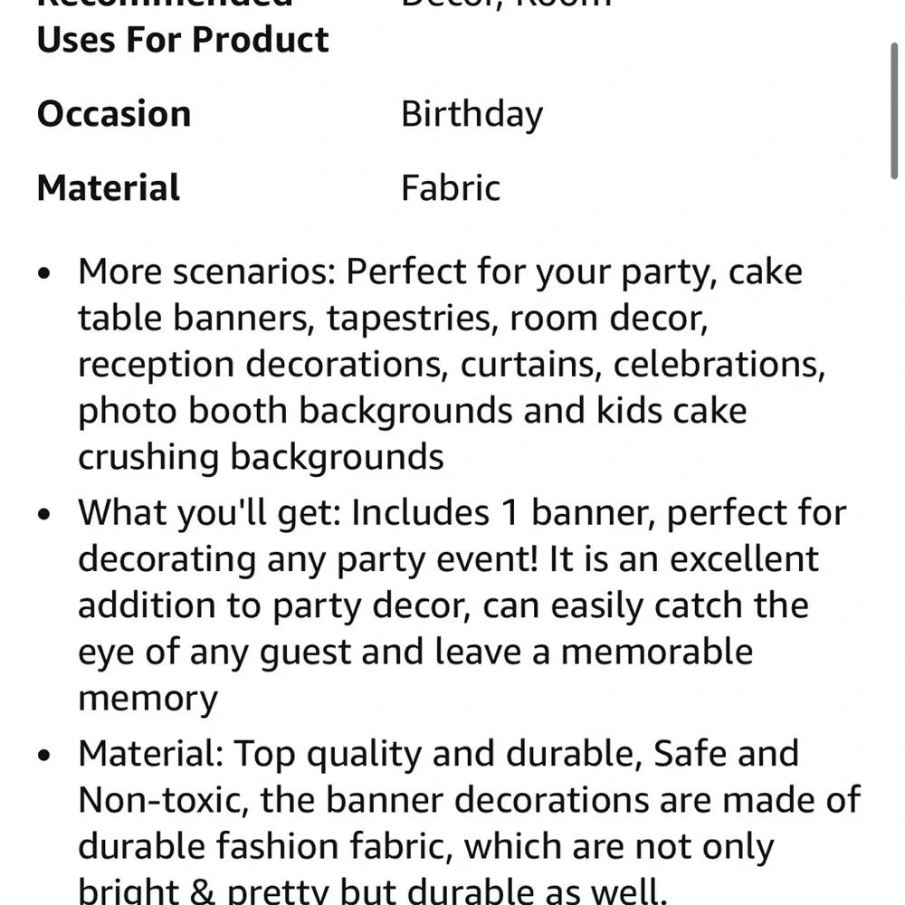 Happy 33rd Birthday Backdrop - Pink and Black Party Decoration